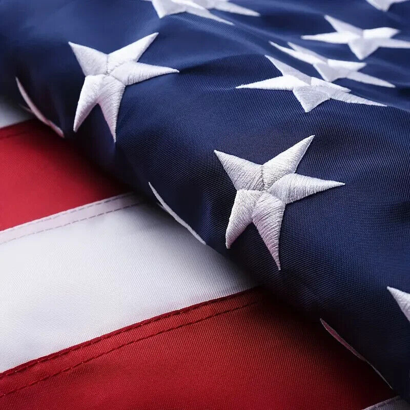 American Flag National Flag of the United States Embroidered 3 ft x 5 ft NEW! Home & Garden:Yard, Garden & Outdoor Living:Décor:Flags Cozy Home Treasures